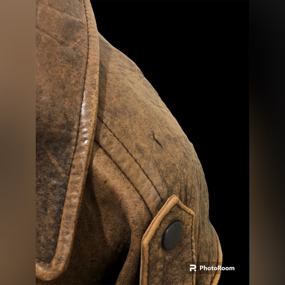 Vintage 90’s DKNY Leather Bomber Jacket S-M - Picture 8 of 13